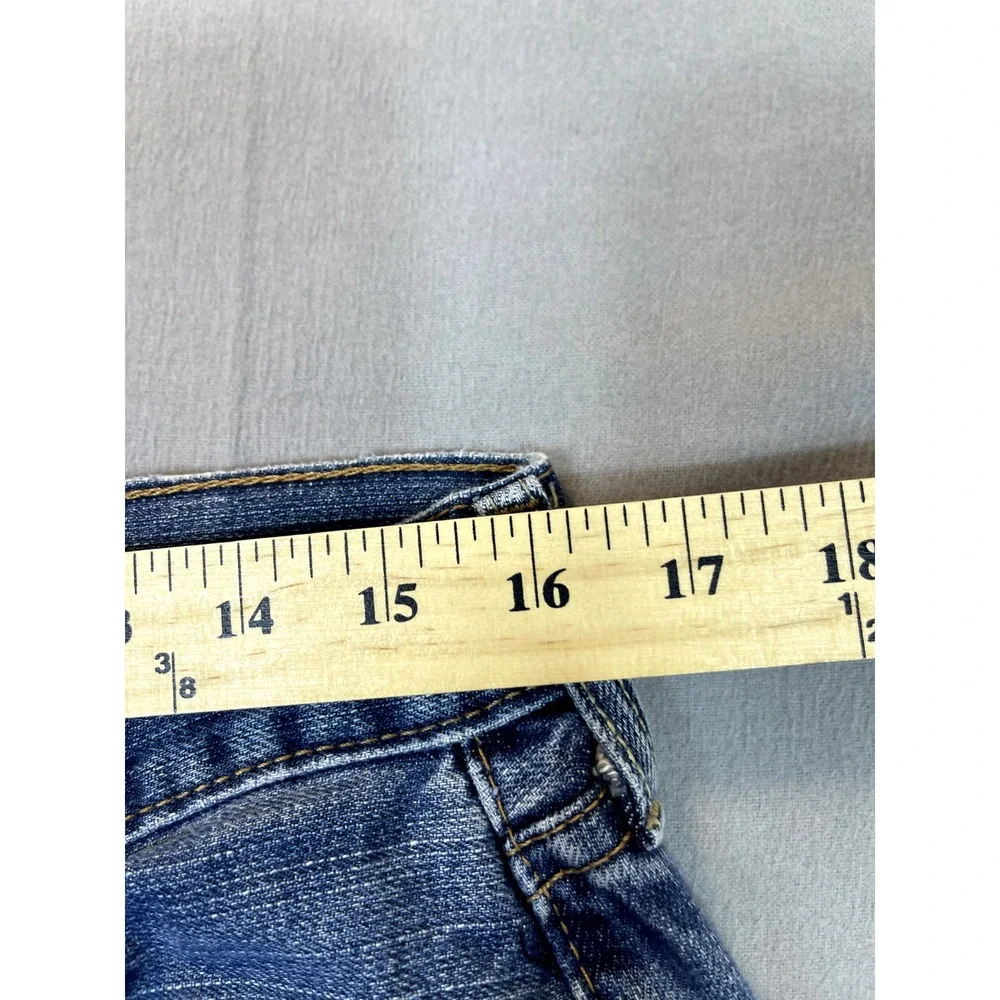 Levi's 559 Shorts 32x24‎ Relaxed Cut Off Long Jeans Shorts Blue. Mens Straight